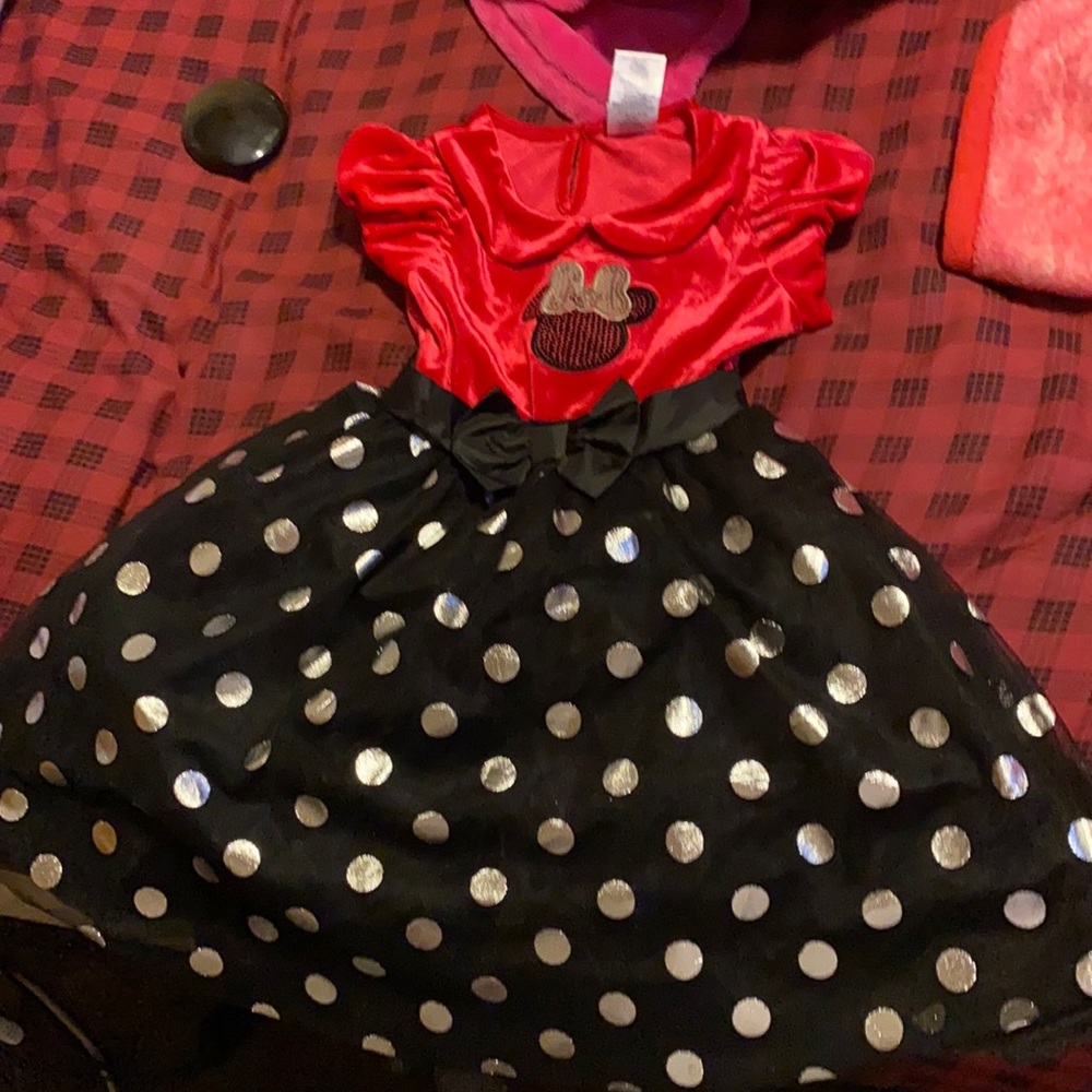 Little girls Minnie Mouse dress